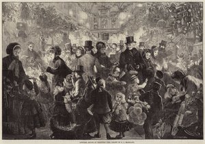 Lowther Arcade tijdens Kerstmis door Charles J. Staniland